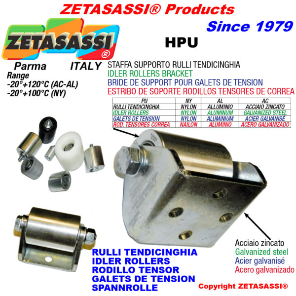 Spannrolle steigbügel "gs" ZETASASSI h3pu6090al