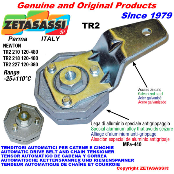 Automatische spannarm tr2 mit bohrung newton120:480-120:380 ZETASASSI tr2227125