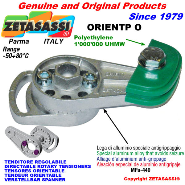 Verstellbar kettenspanner orientp mit kettengleiter ovalkopf ZETASASSI orientpoasa120s