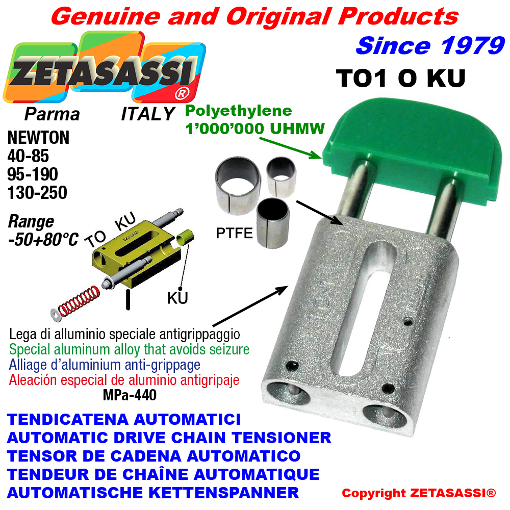 Automatische linear kettenspanner to1 ku ovalkopf (ptfe buchsen) newton40:85-95:190-130:250 ZETASASSI to1ouku Automatische linear kettenspanner to1 ku ovalkopf (ptfe buchsen) newton40:85-95:190-130:250 ZETASASSI to1oasa40d190ku