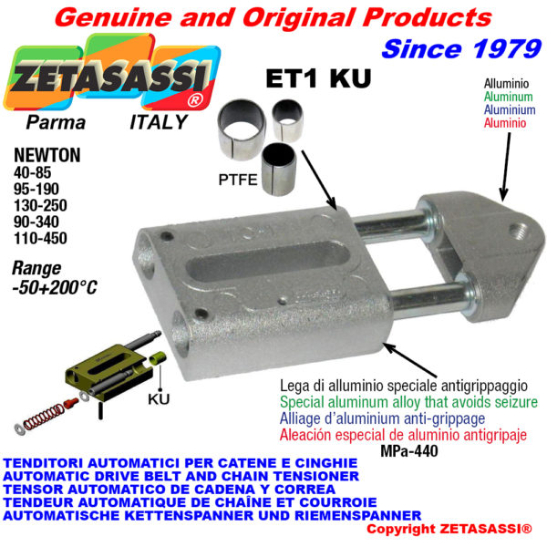 Automatische linear spanner et1 ku mit gewindekopf (ptfe buchsen) newton130:250-95:190-40:85-90:340-110:450 ZETASASSI et1m16450ku