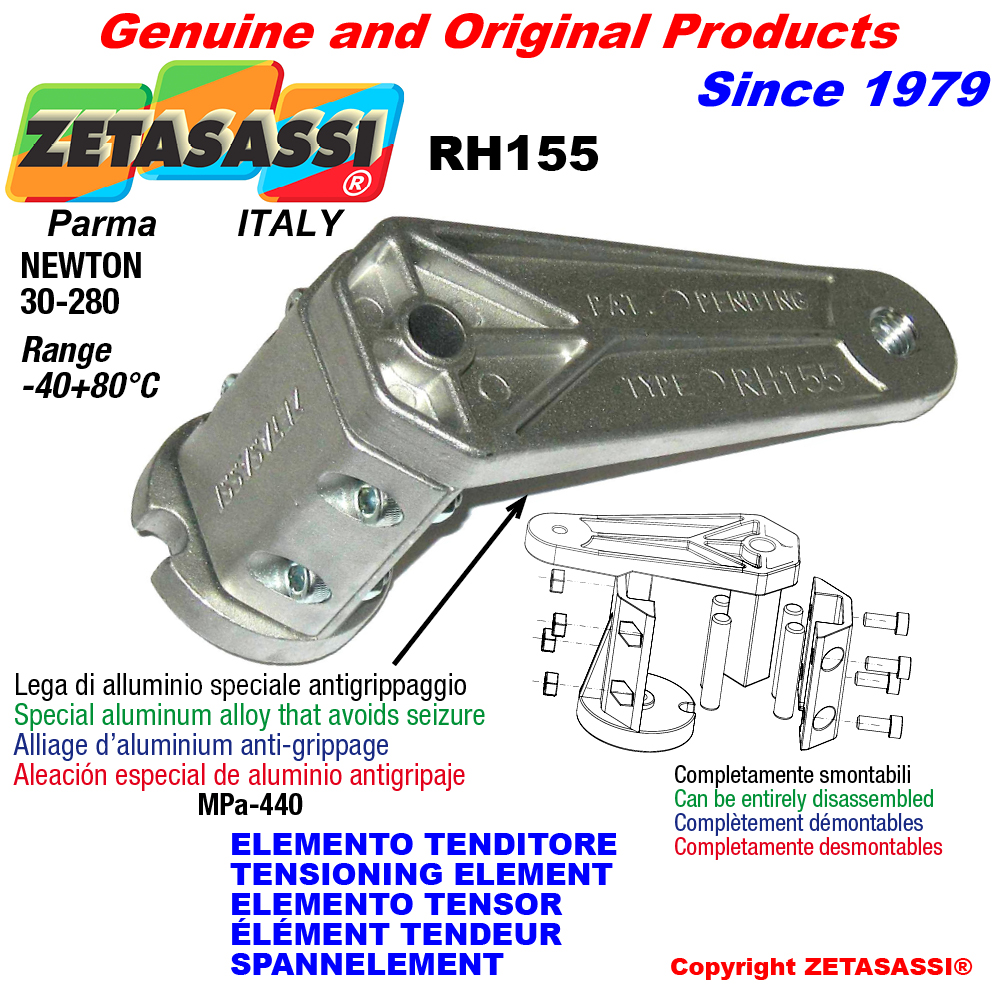 Spannelement rh155 mit bohrung oder gewinde newton30:280 ZETASASSI rh155 Spannelement rh155 mit bohrung oder gewinde newton30:280 ZETASASSI rh155m12
