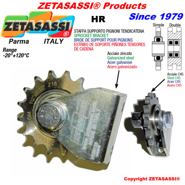 Steigbügel kettenräder spannrolle ZETASASSI hr3114s