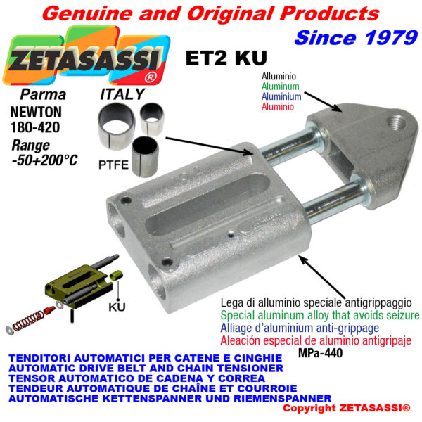 Automatische linear spanner et2 ku mit gewindekopf (ptfe buchsen) newton180:420 ZETASASSI et2m16ku