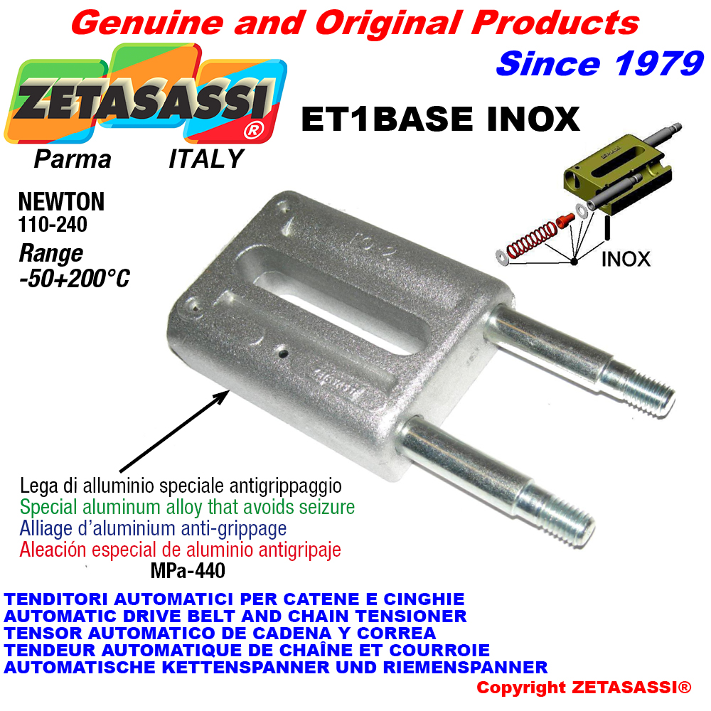 Automatische linear spanner et1 base inox ohne kopf newton110:240 ZETASASSI et1baseinox Automatische linear spanner et1 base inox ohne kopf newton110:240 ZETASASSI et1baseinox