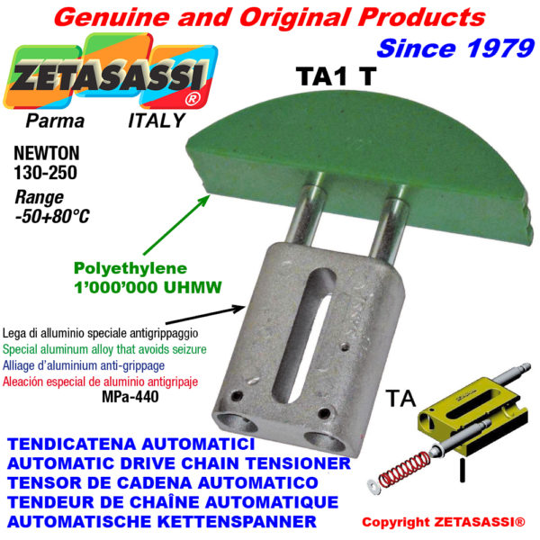 Automatische linear kettenspanner ta1 rundkopf gewölbt newton130:250 ZETASASSI ta1tasa40t
