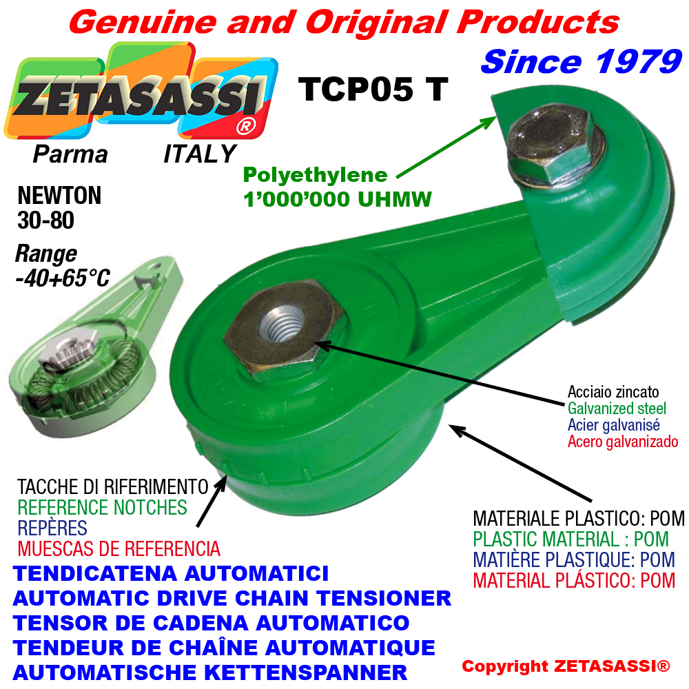 Automatische dreh kettenspanner tcp05 mit kettengleiter rundkopf newton30:80 ZETASASSI tcp05tu Automatische dreh kettenspanner tcp05 mit kettengleiter rundkopf newton30:80 ZETASASSI tcp05tasa40t