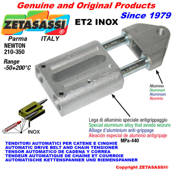 Automatische linear spanner et2 inox mit gewindekopf newton210:350 ZETASASSI et2m16inox