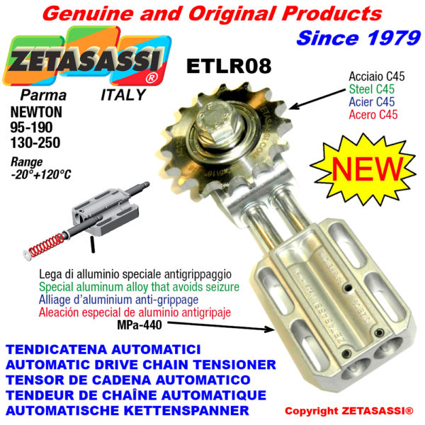 Kettenspanner etlr08 mit riemenscheibe ac ZETASASSI etlr08ac34s190