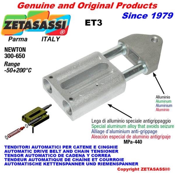 Automatische linear spanner et3 mit gewindekopf newton300:650 ZETASASSI et3m16