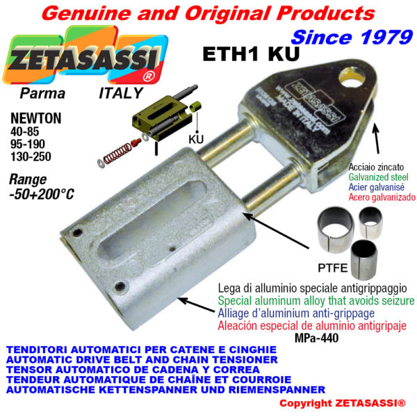 Automatische linear spanner eth1 ku mit gabel (ptfe buchsen) newton40:85-95:190-130:250 ZETASASSI eth1p190ku