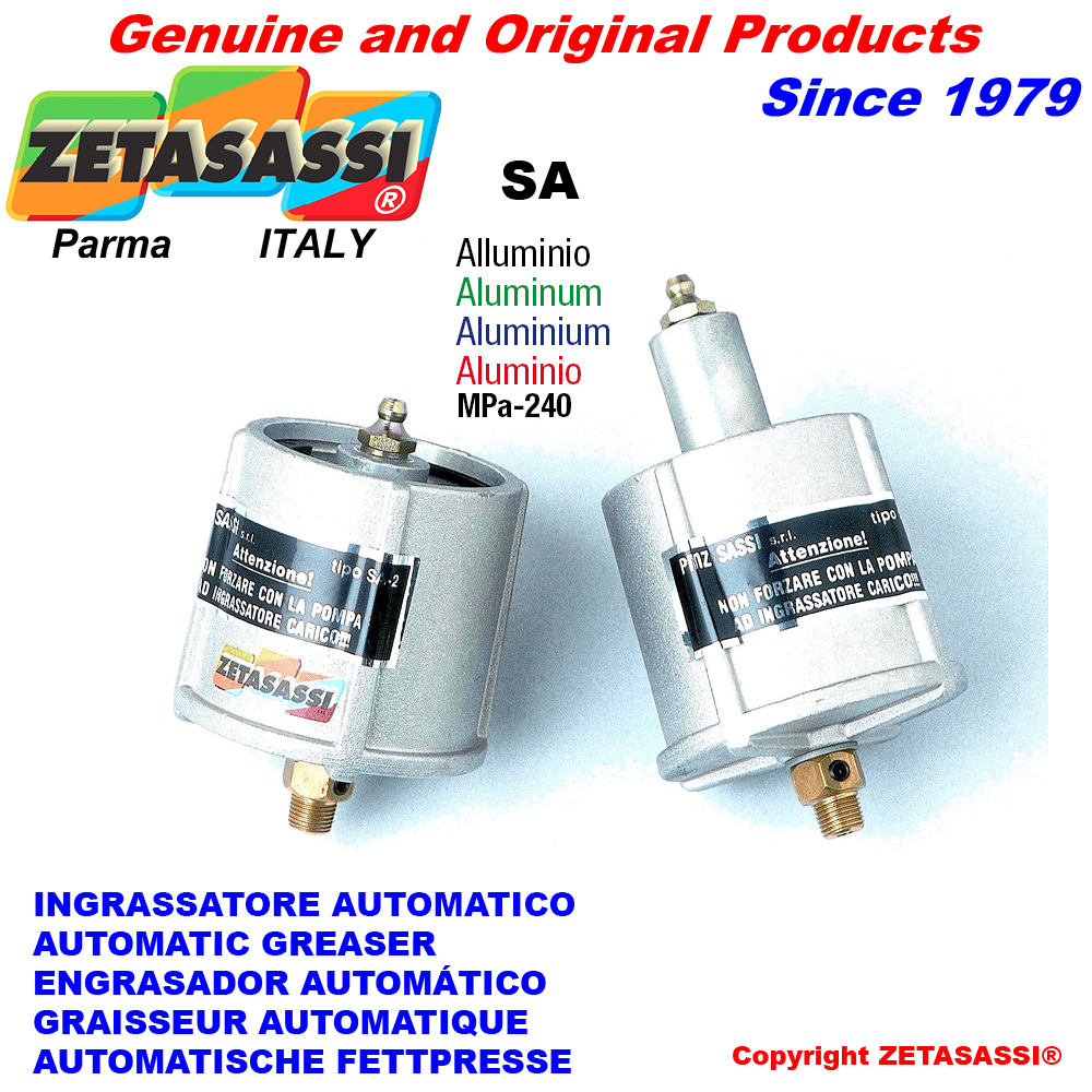 Automatische fettpresse "sa" ZETASASSI sa2 Automatische fettpresse "sa" ZETASASSI sa214pesante