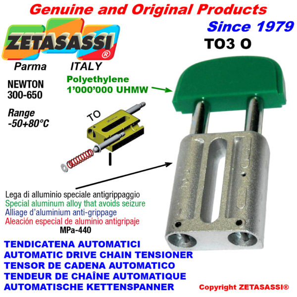 Automatische linear kettenspanner to3 ovalkopf newton300:650 ZETASASSI to3oasa120s