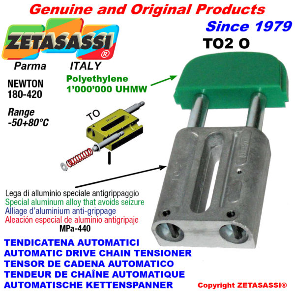 Automatische linear kettenspanner to2 ovalkopf newton180:420 ZETASASSI to2oasa60s