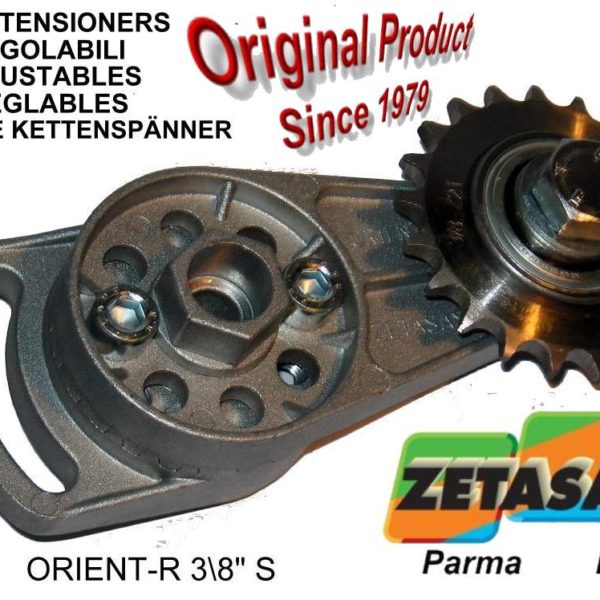 Verstellbar kettenspanner orientr mit verhärtetem kettenräder und kettenradsätze acte ZETASASSI orientrac1ste