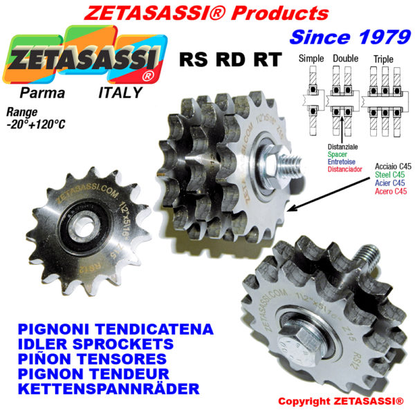 Kettenspanner kettenrad rs-rd-rt ZETASASSI rd134